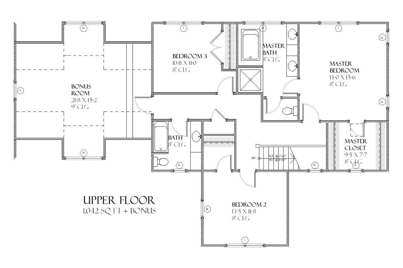 Secondary Image - Farmhouse House Plan - Oleander 59490 - 2nd Floor Plan