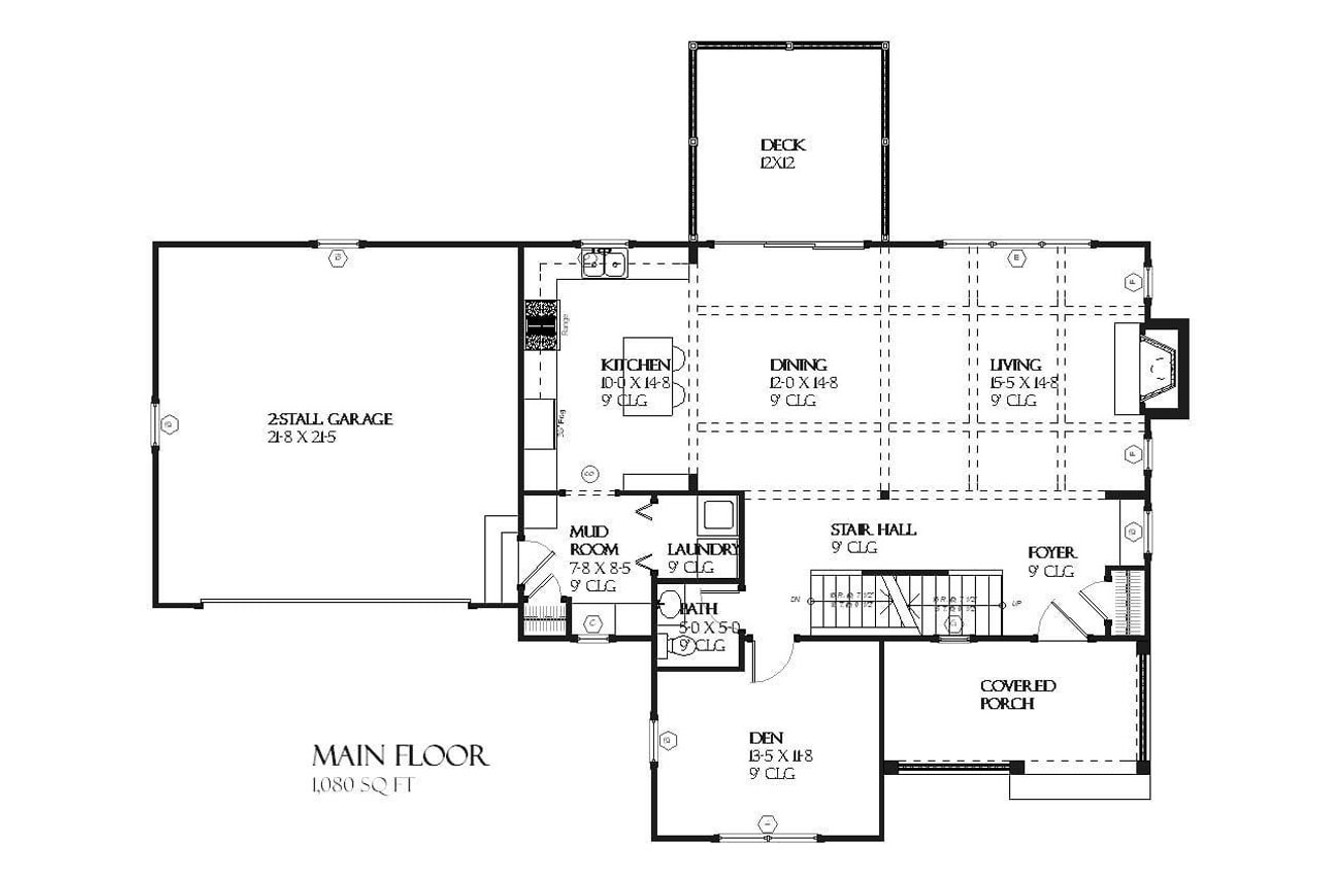 Farmhouse House Plan - Oleander 59490 - 1st Floor Plan