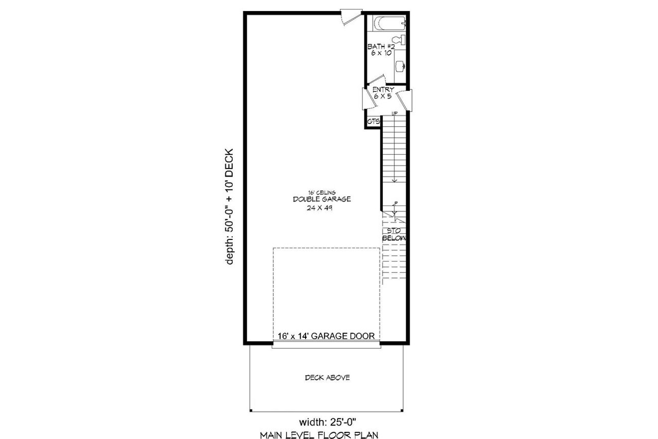 Contemporary House Plan - 59990 - 1st Floor Plan