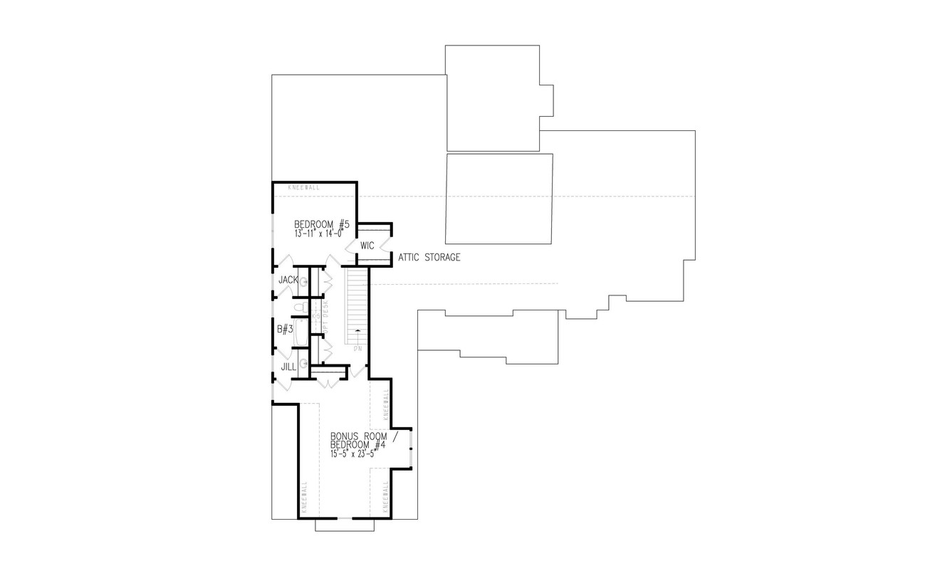 Craftsman House Plan - Woodfin Ridge Cottage 60382 - Optional Floor Plan