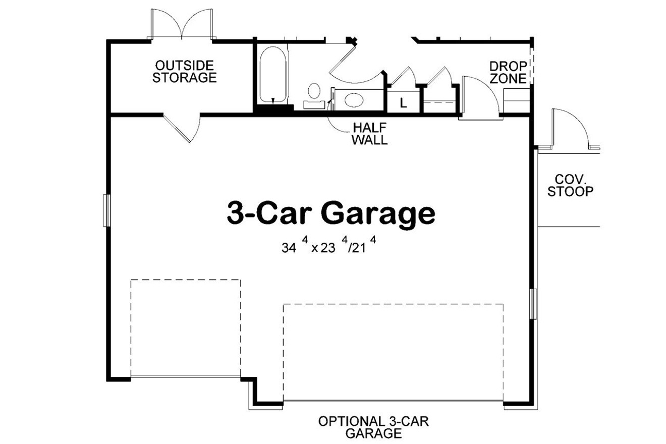 European House Plan - Breckinridge 60629 - Optional Floor Plan