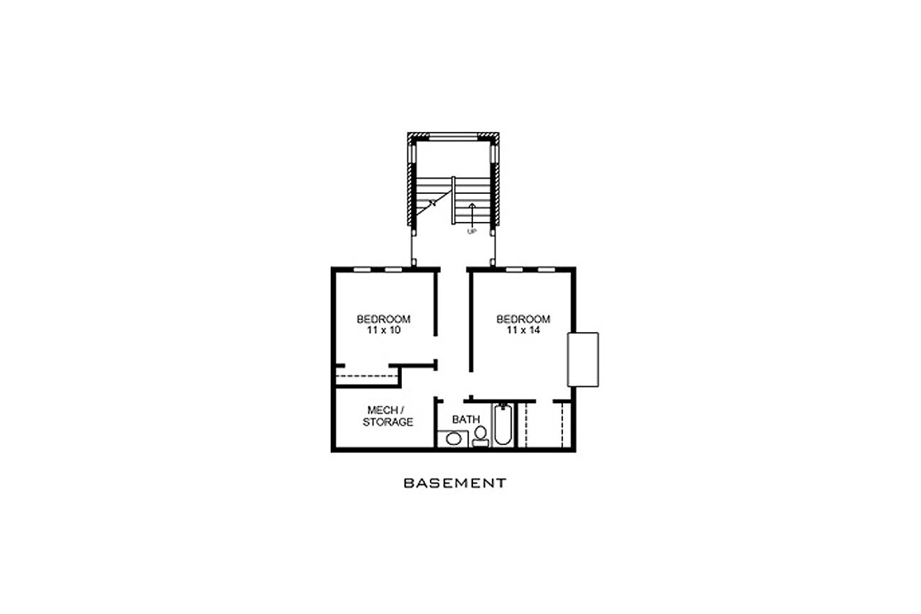 Secondary Image - Country House Plan - Mountain Crest 60906 - Basement Floor Plan