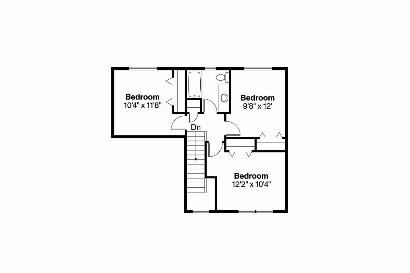Secondary Image - Traditional House Plan - Wethersfield 61119 - 2nd Floor Plan