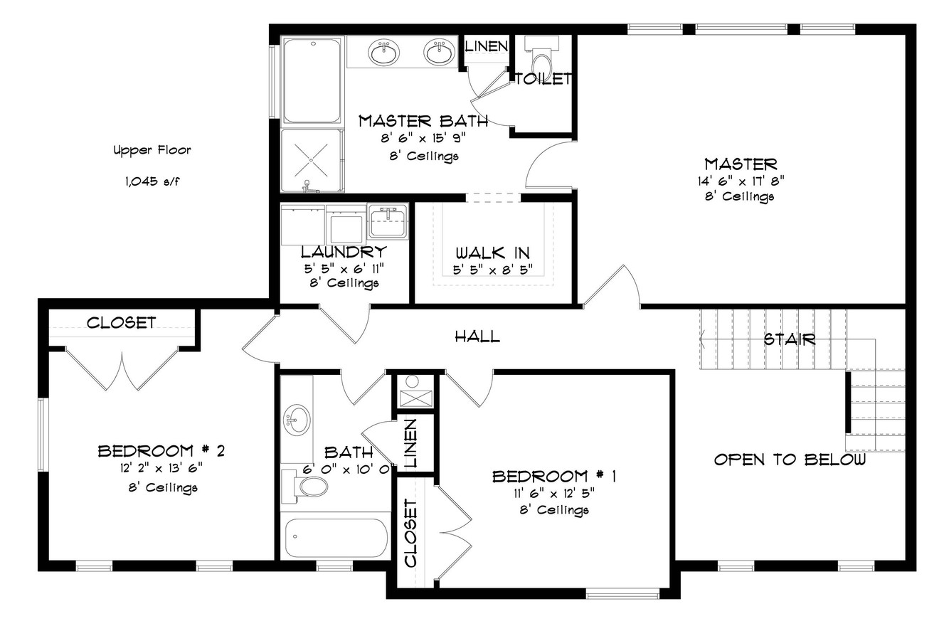 Farmhouse House Plan - Ashleys 61323 - 2nd Floor Plan