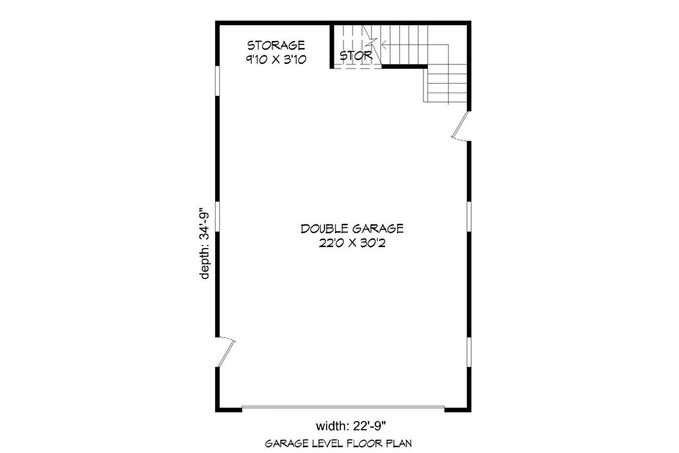 Traditional House Plan - 61405 - 1st Floor Plan