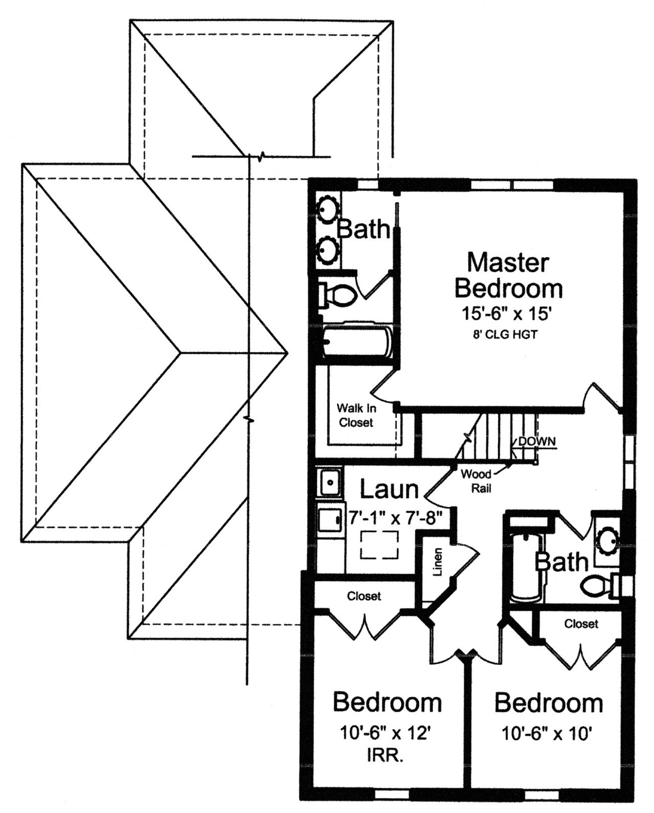 Secondary Image - Traditional House Plan - Verona 61642 - 2nd Floor Plan