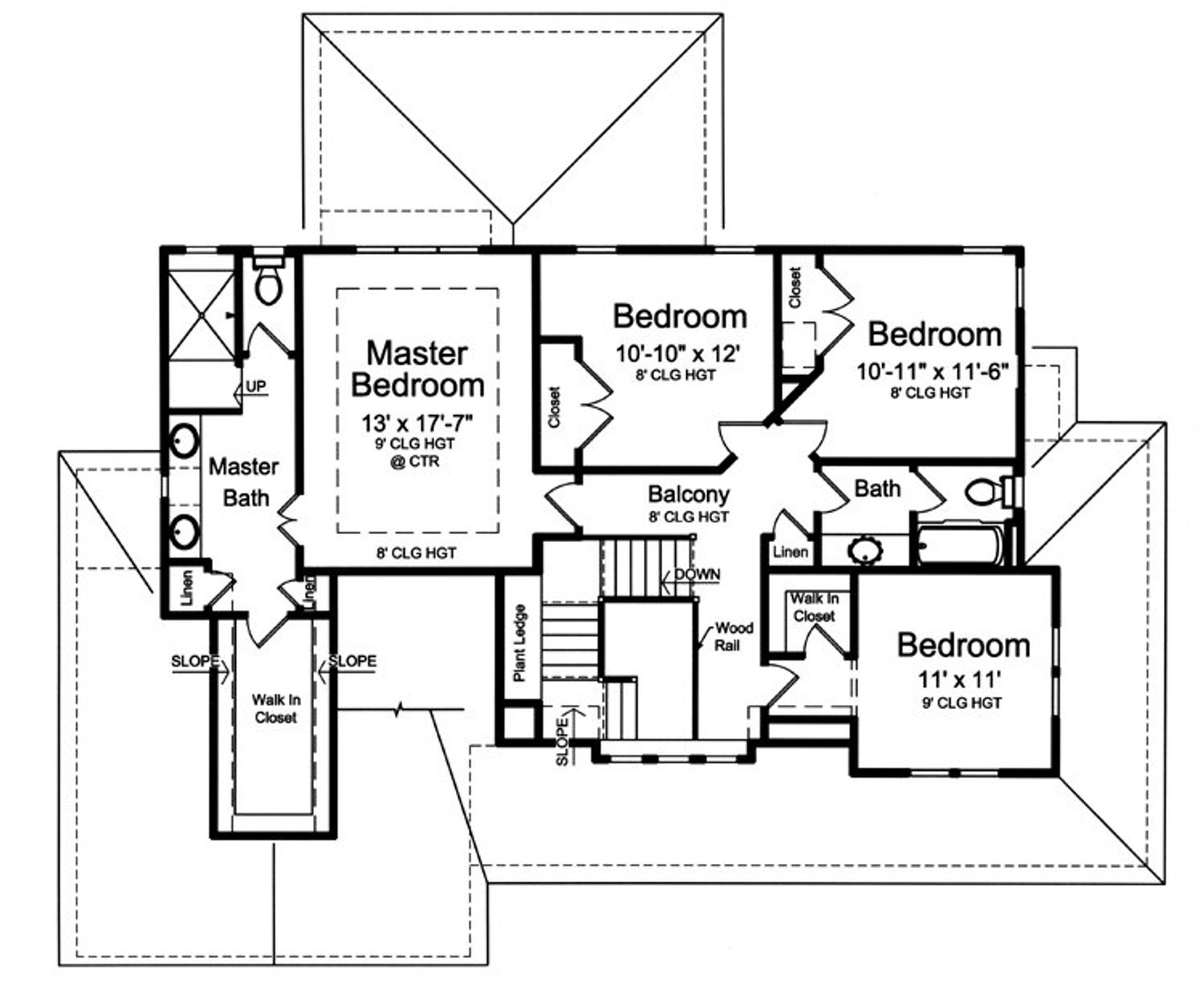 Secondary Image - Country House Plan - Clarise 62916 - 2nd Floor Plan