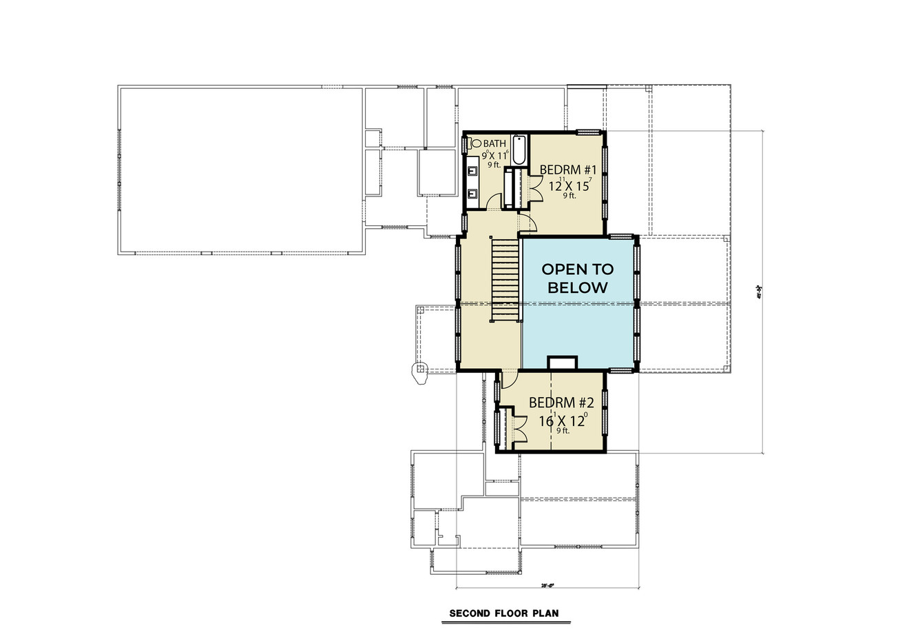 Craftsman House Plan - 63573 - 2nd Floor Plan