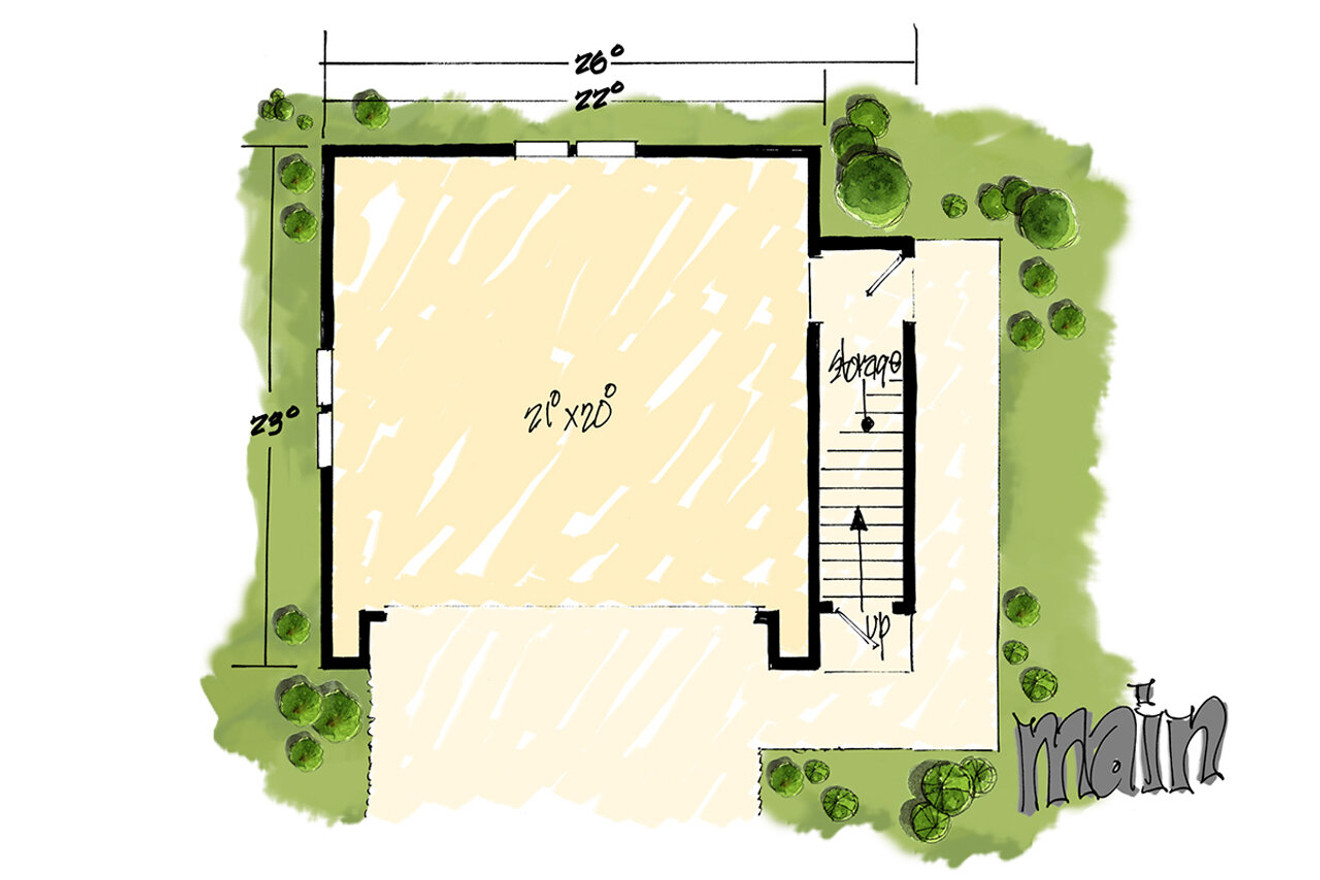 Traditional House Plan - Rockwell 64254 - 1st Floor Plan