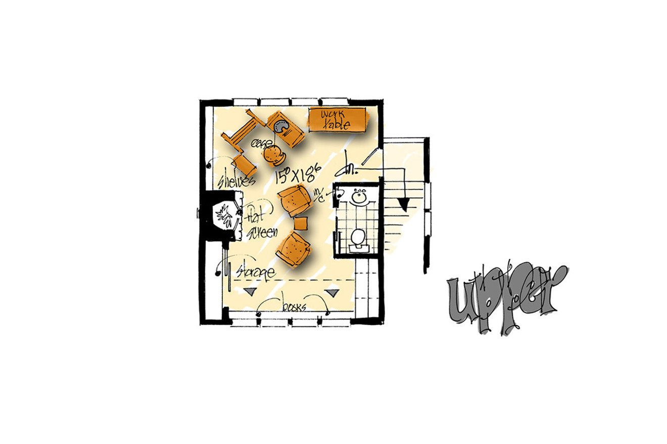 Secondary Image - Traditional House Plan - Rockwell 64254 - 2nd Floor Plan