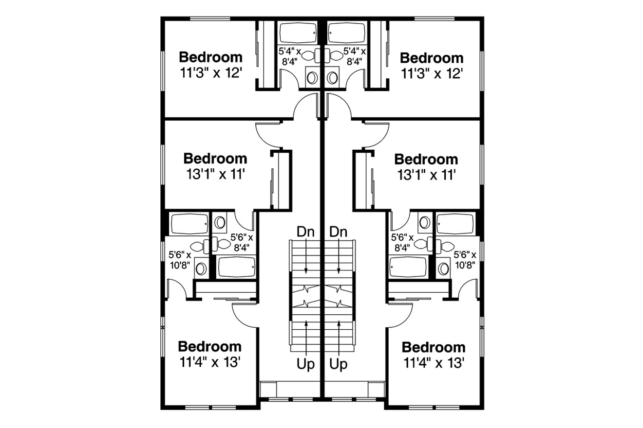 Traditional House Plan - Dalian 64296 - 2nd Floor Plan
