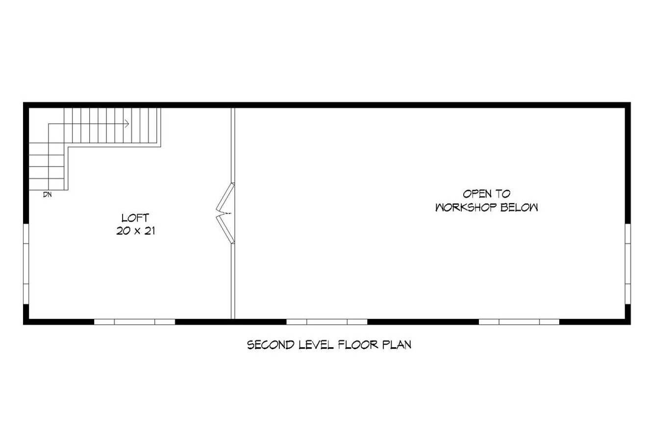 Secondary Image - Contemporary House Plan - 64569 - 2nd Floor Plan