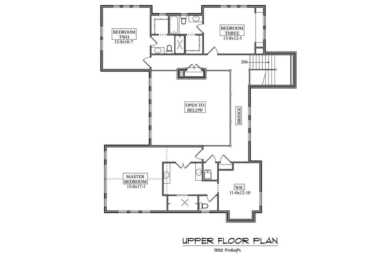 Secondary Image - Farmhouse House Plan - Gunflint 64757 - 2nd Floor Plan