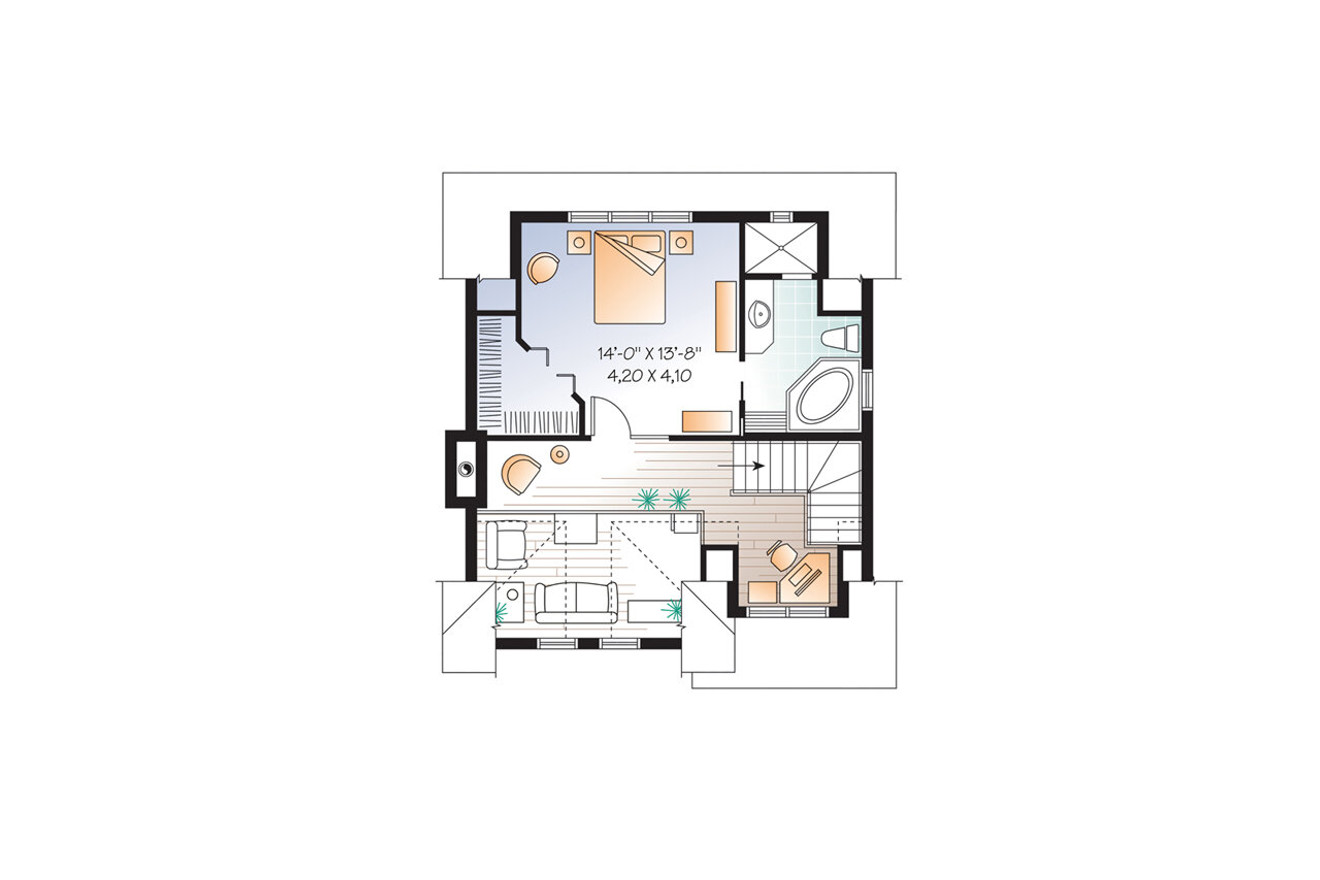 Country House Plan - Chestnut 65005 - 2nd Floor Plan