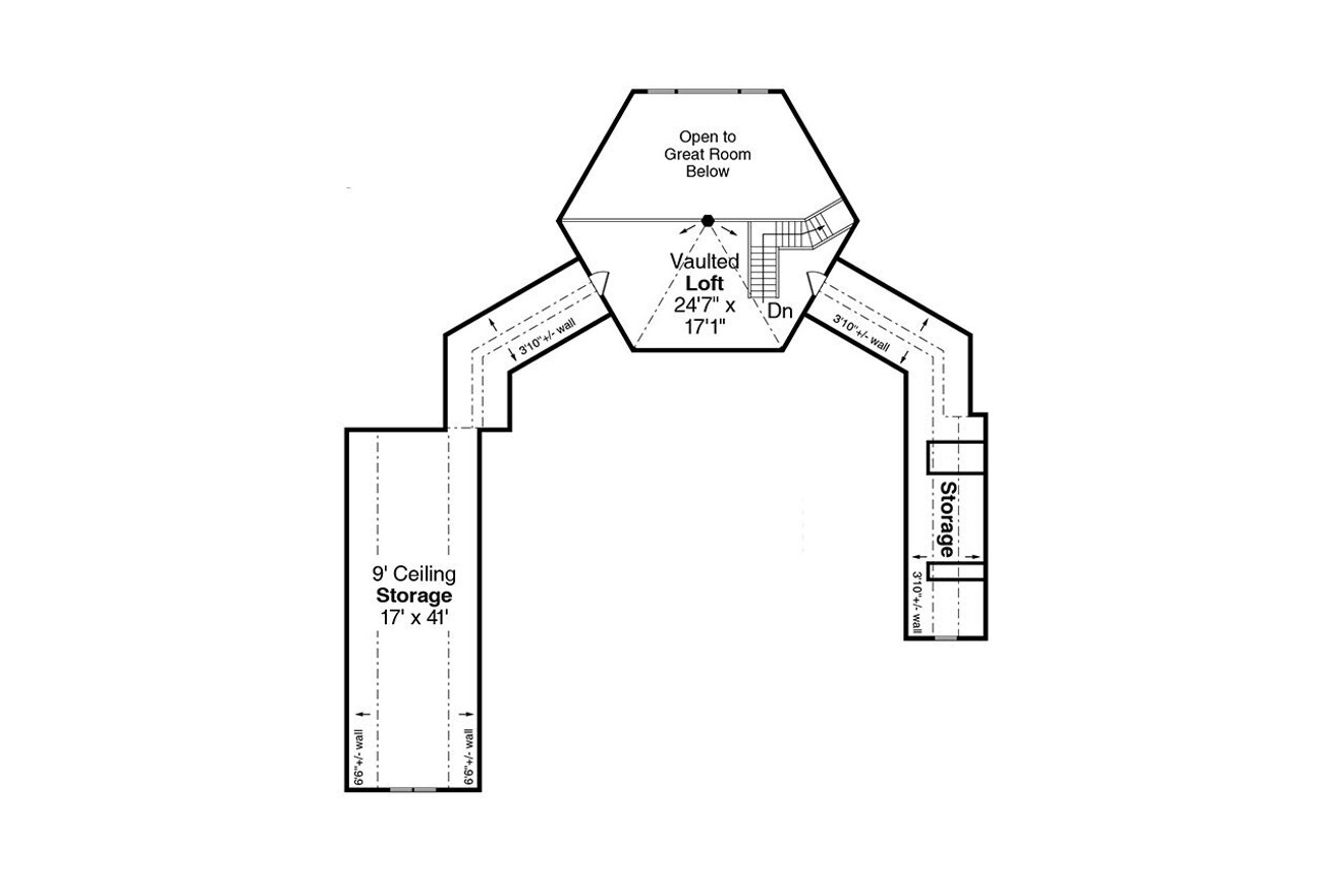 Secondary Image - Farmhouse House Plan - Fox Farm 65201 - 2nd Floor Plan