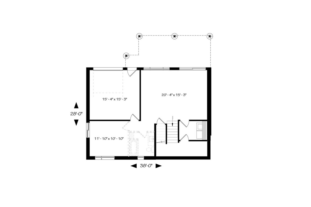 Contemporary House Plan - Calypso 65249 - Basement Floor Plan