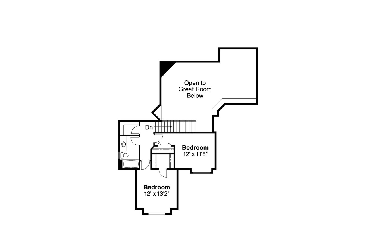 Secondary Image - Traditional House Plan - McBride 65309 - 2nd Floor Plan