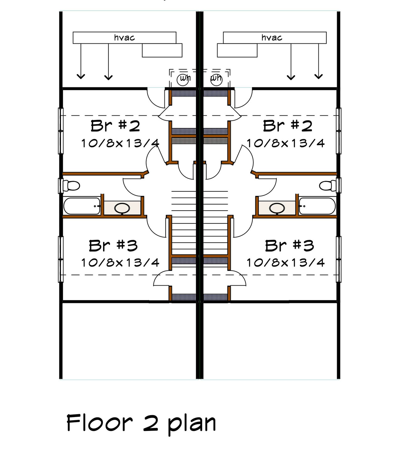 Secondary Image - Craftsman House Plan - 65334 - 2nd Floor Plan