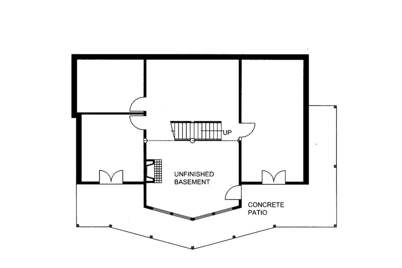 Lodge Style House Plan - 65404 - Basement Floor Plan