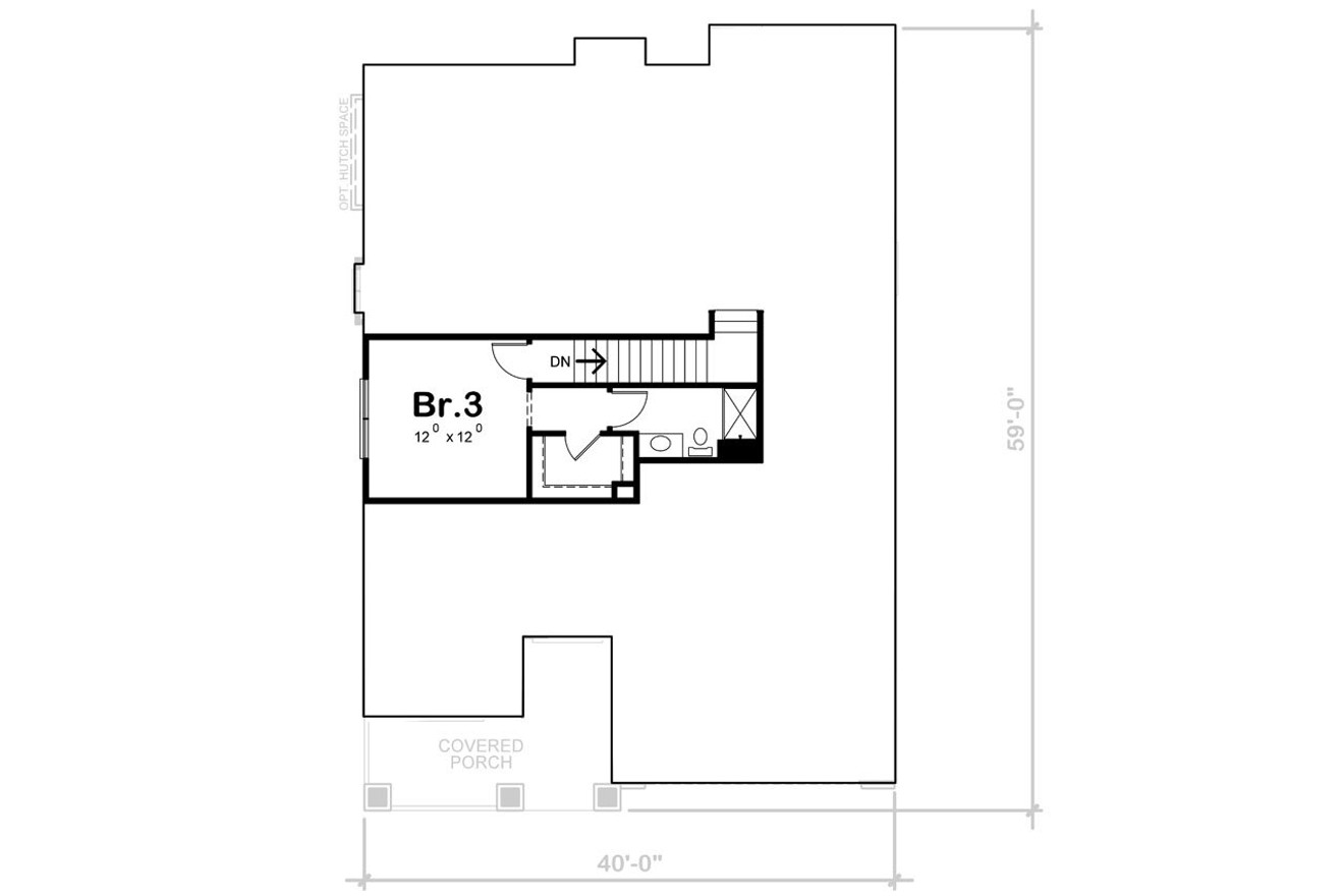 Secondary Image - Cottage House Plan - 65692 - 2nd Floor Plan
