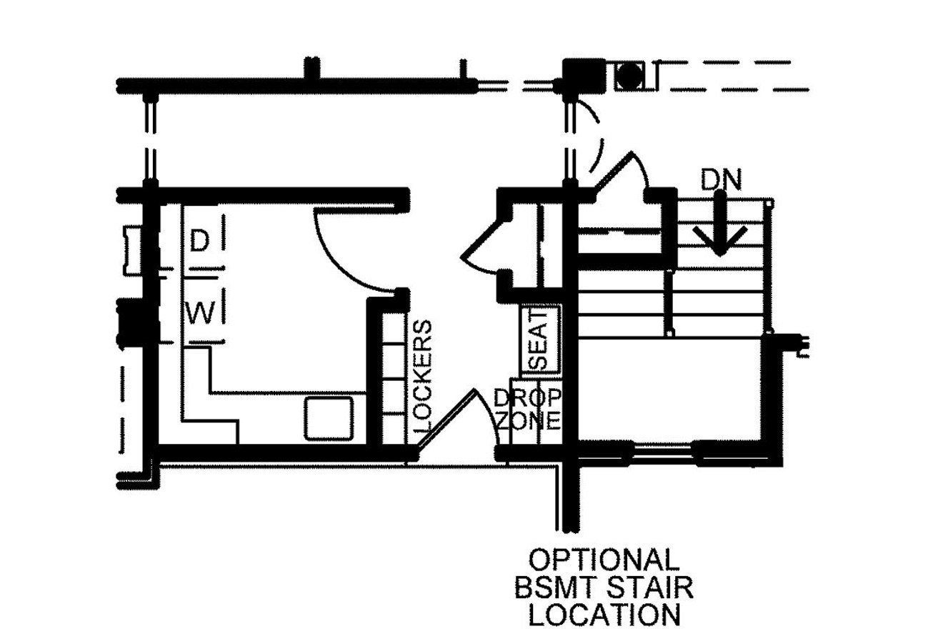 Traditional House Plan - Leinart 65850 - Optional Floor Plan