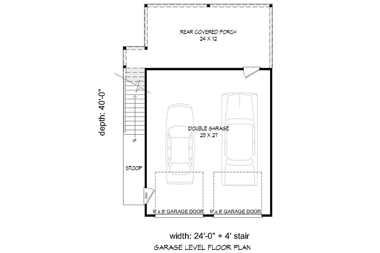 Craftsman House Plan - 66293 - 1st Floor Plan