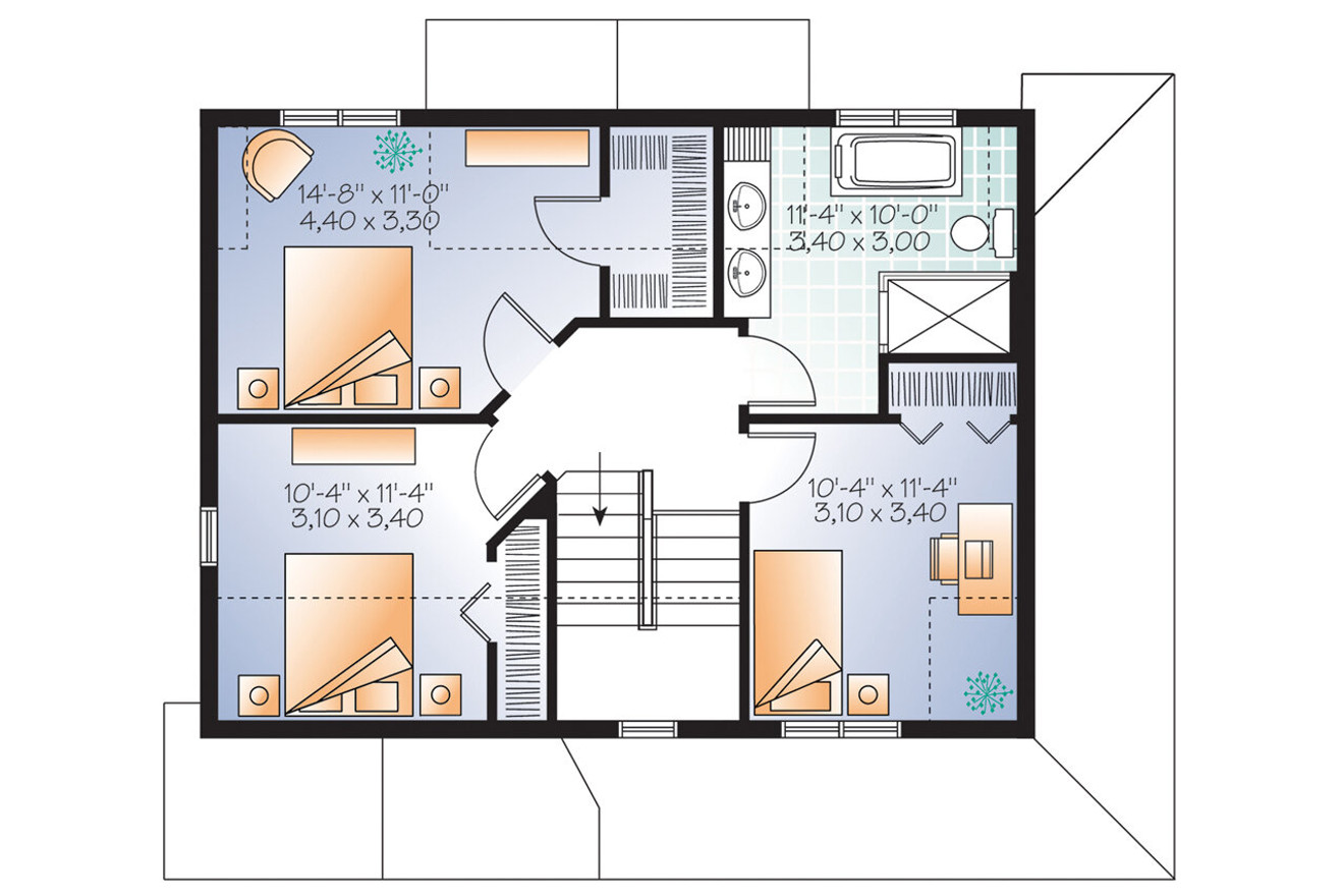Country House Plan - Houston 66533 - 2nd Floor Plan