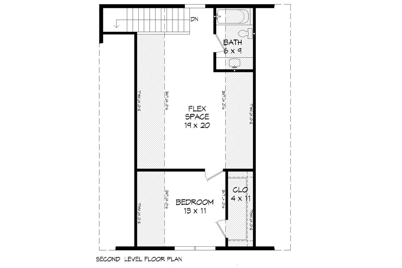 Secondary Image - Farmhouse House Plan - 66575 - 2nd Floor Plan