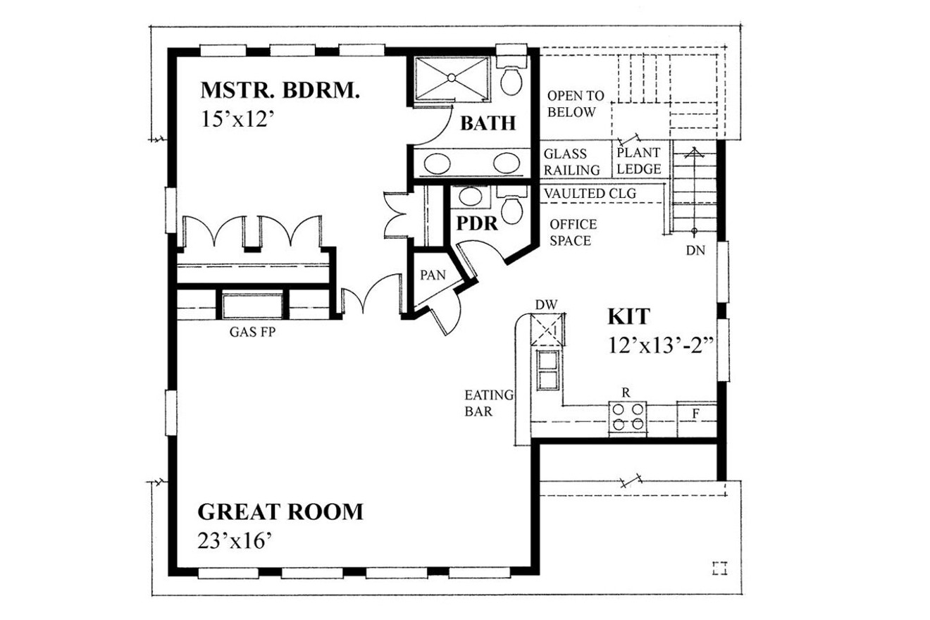 Secondary Image - Craftsman House Plan - 66679 - 2nd Floor Plan