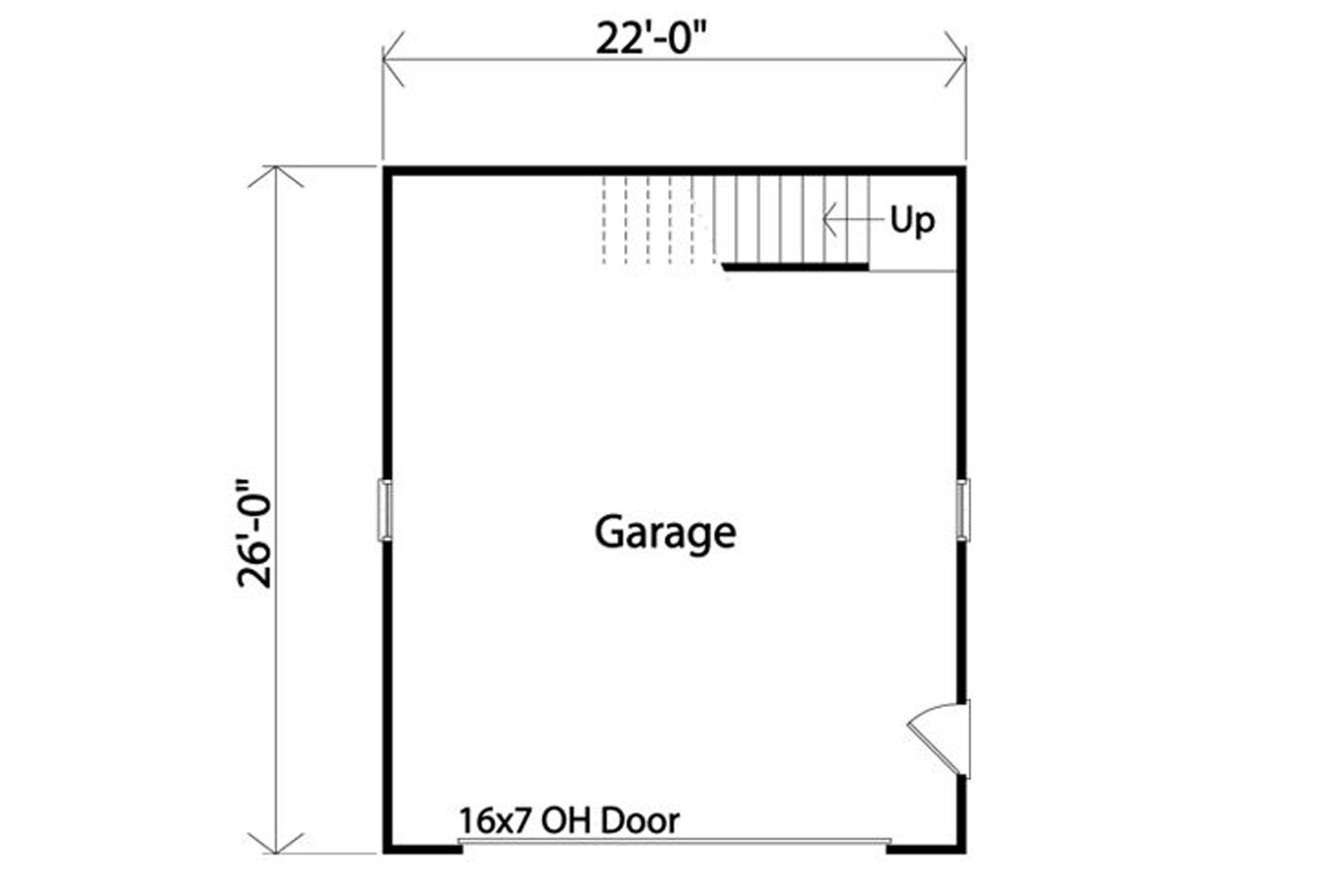 Traditional House Plan - 66687 - 1st Floor Plan