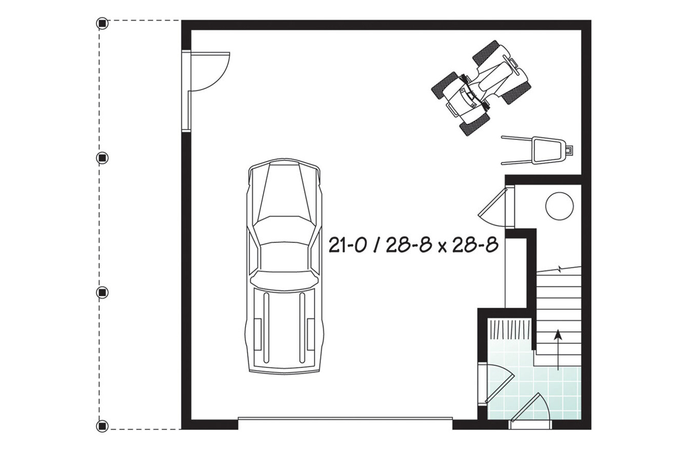Country House Plan - The Saddlery 66894 - 1st Floor Plan