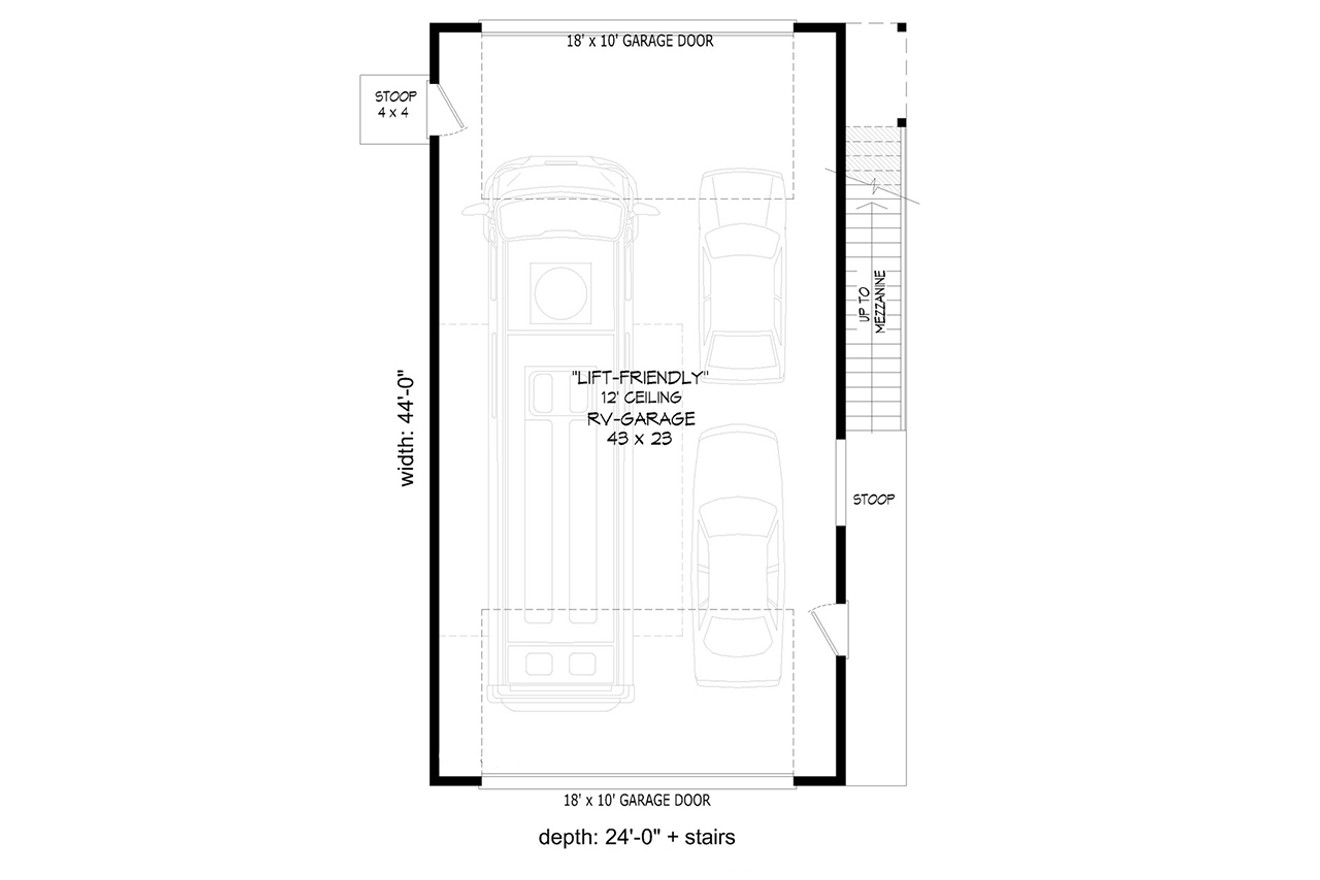 Traditional House Plan - Inglewood 66931 - 1st Floor Plan