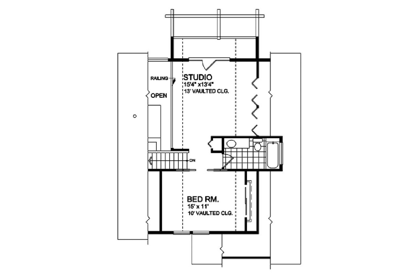 Cottage House Plan - 67543 - 2nd Floor Plan