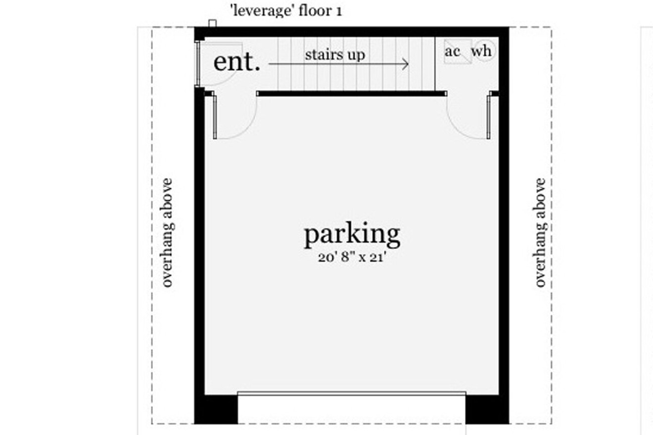 Modern House Plan - Leverage 67661 - 1st Floor Plan