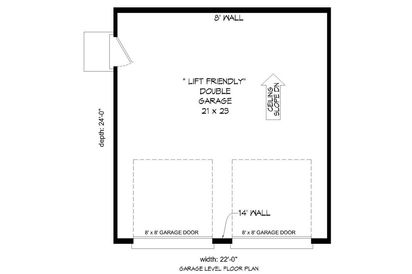 Modern House Plan - 67702 - 1st Floor Plan
