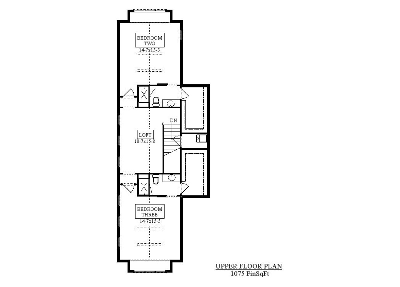 Craftsman House Plan - Acula 68040 - 2nd Floor Plan