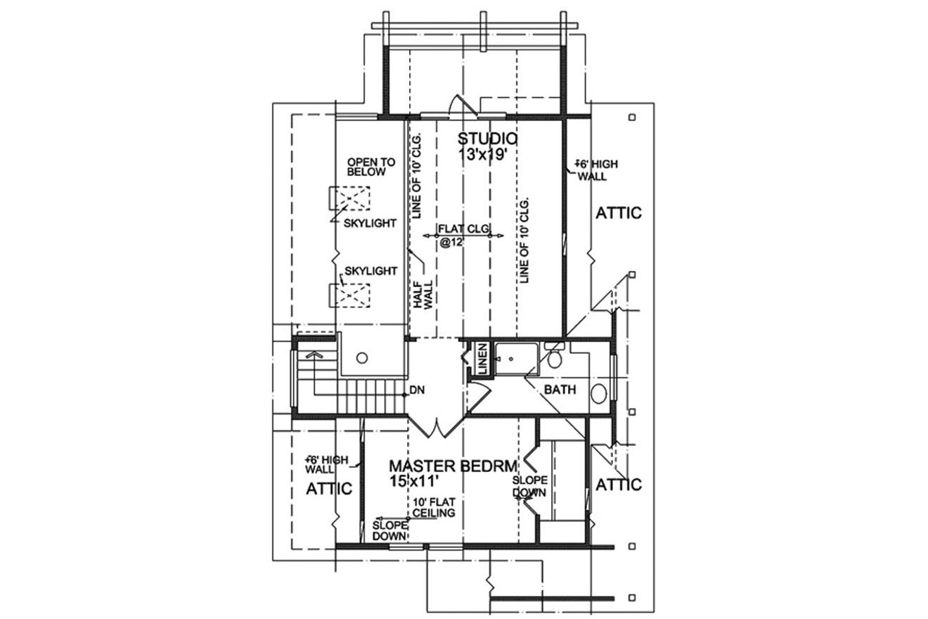 Secondary Image - Craftsman House Plan - Sentinel 68197 - 2nd Floor Plan