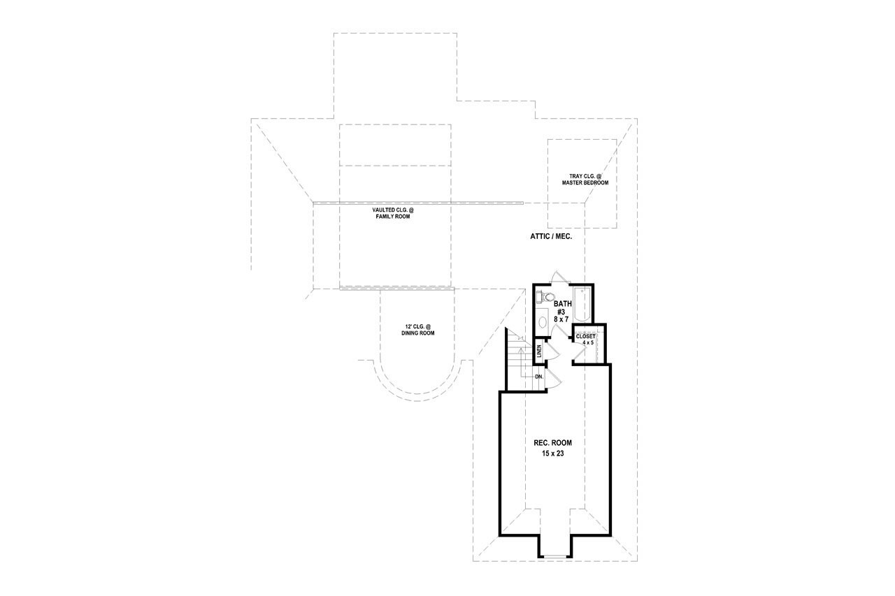 Secondary Image - European House Plan - 68417 - 2nd Floor Plan