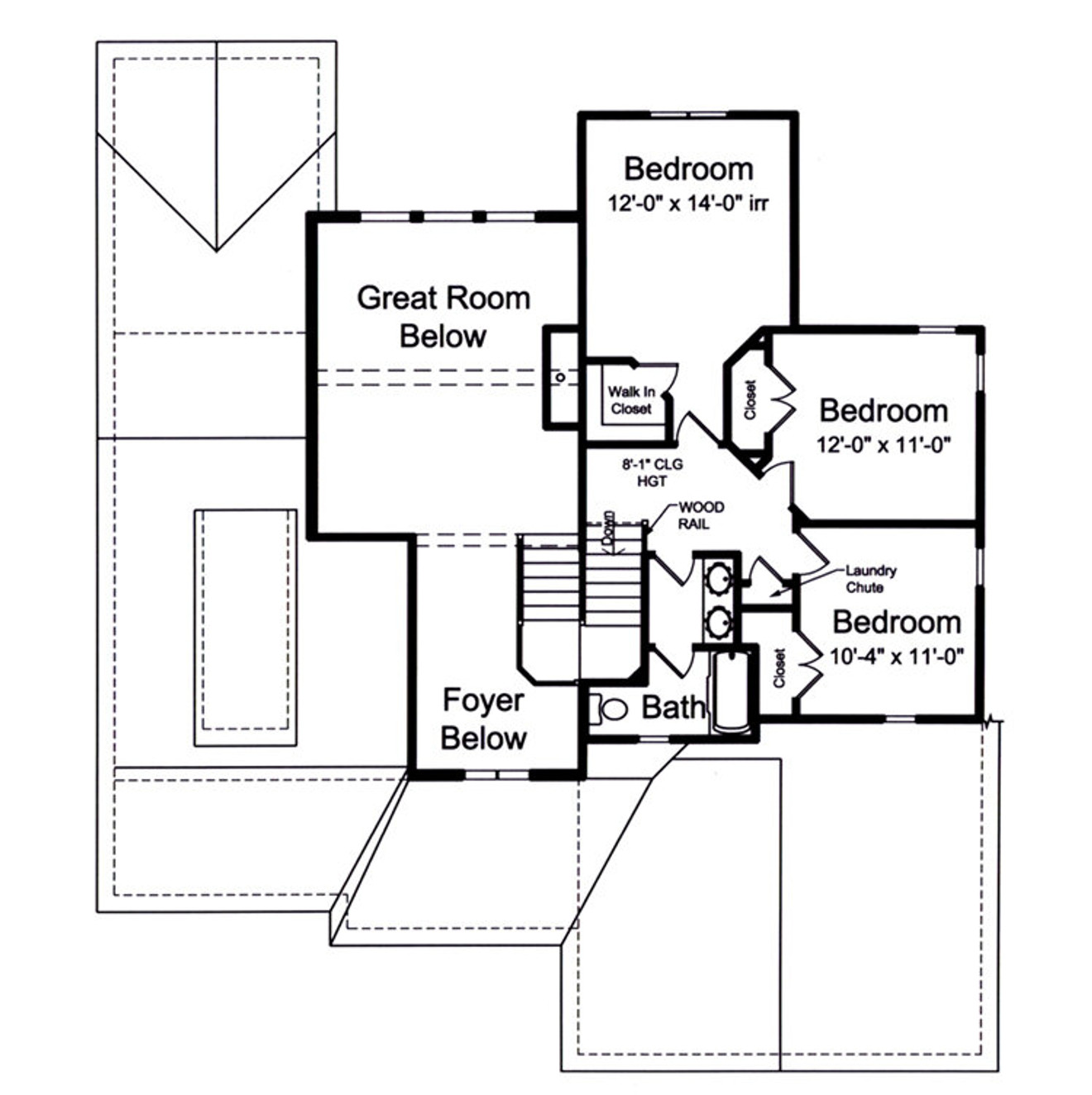 Farmhouse House Plan - The Rainier 68765 - 2nd Floor Plan