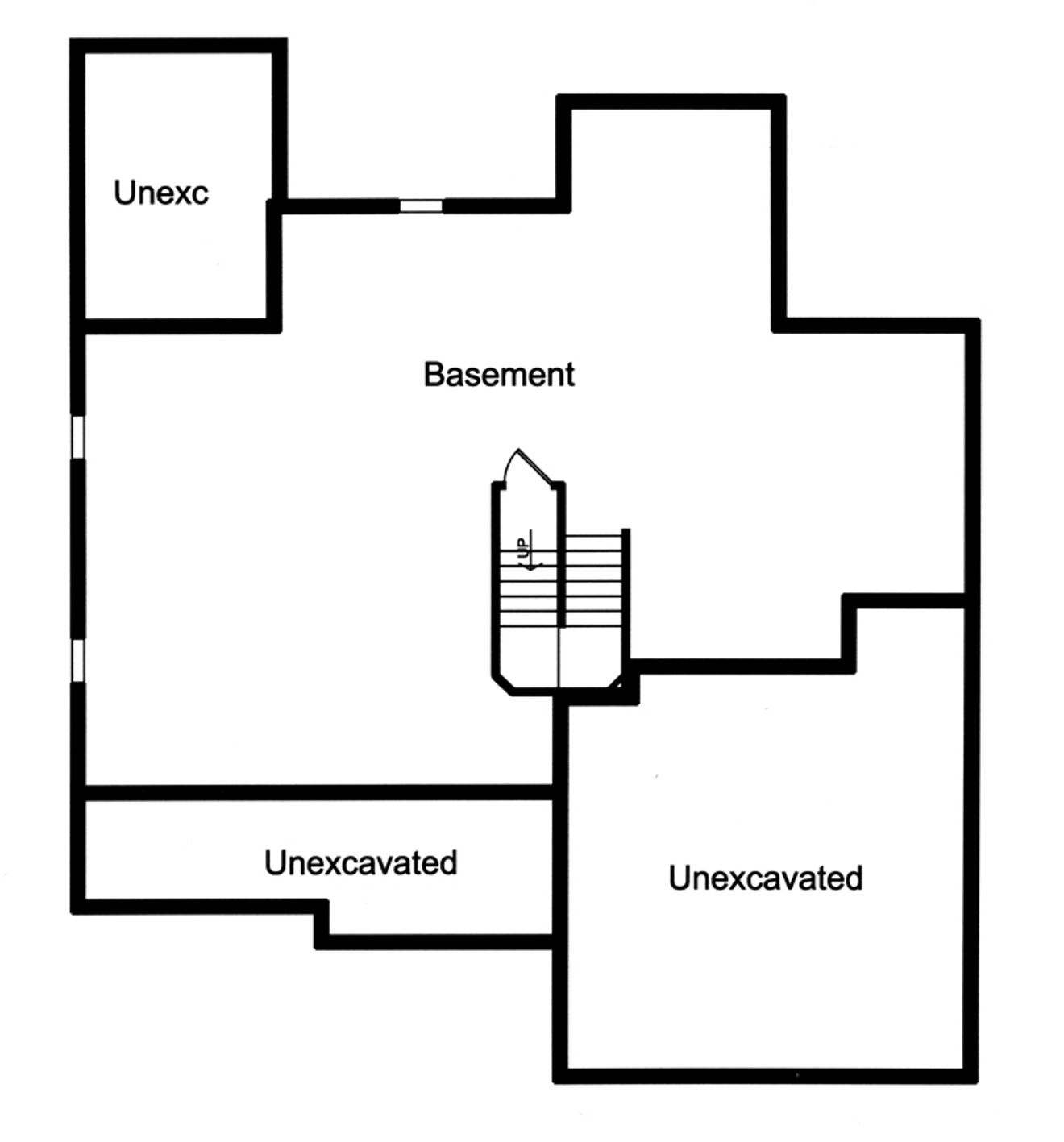 Farmhouse House Plan - The Rainier 68765 - Basement Floor Plan