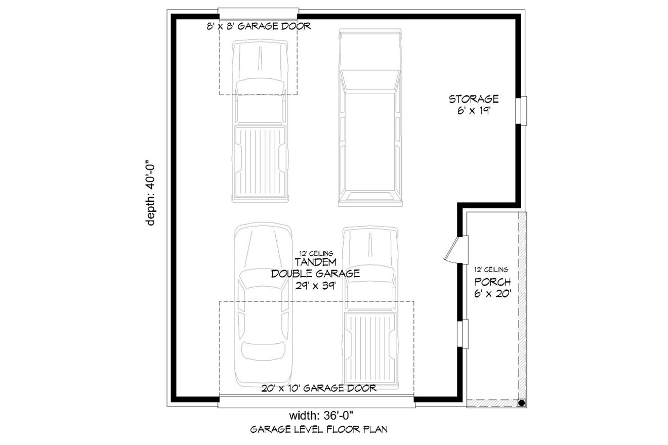 Traditional House Plan - 69189 - 1st Floor Plan