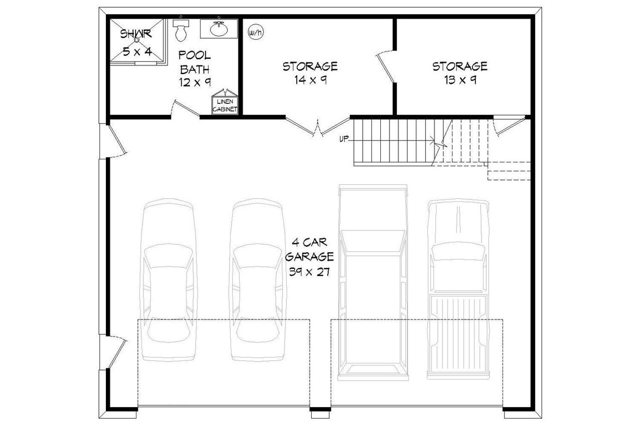 Country House Plan - 69255 - 1st Floor Plan