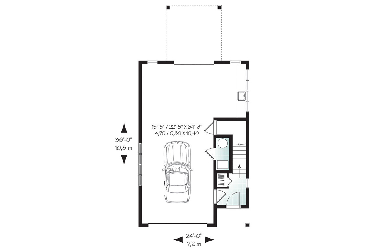 Traditional House Plan - Burrard 69805 - 1st Floor Plan