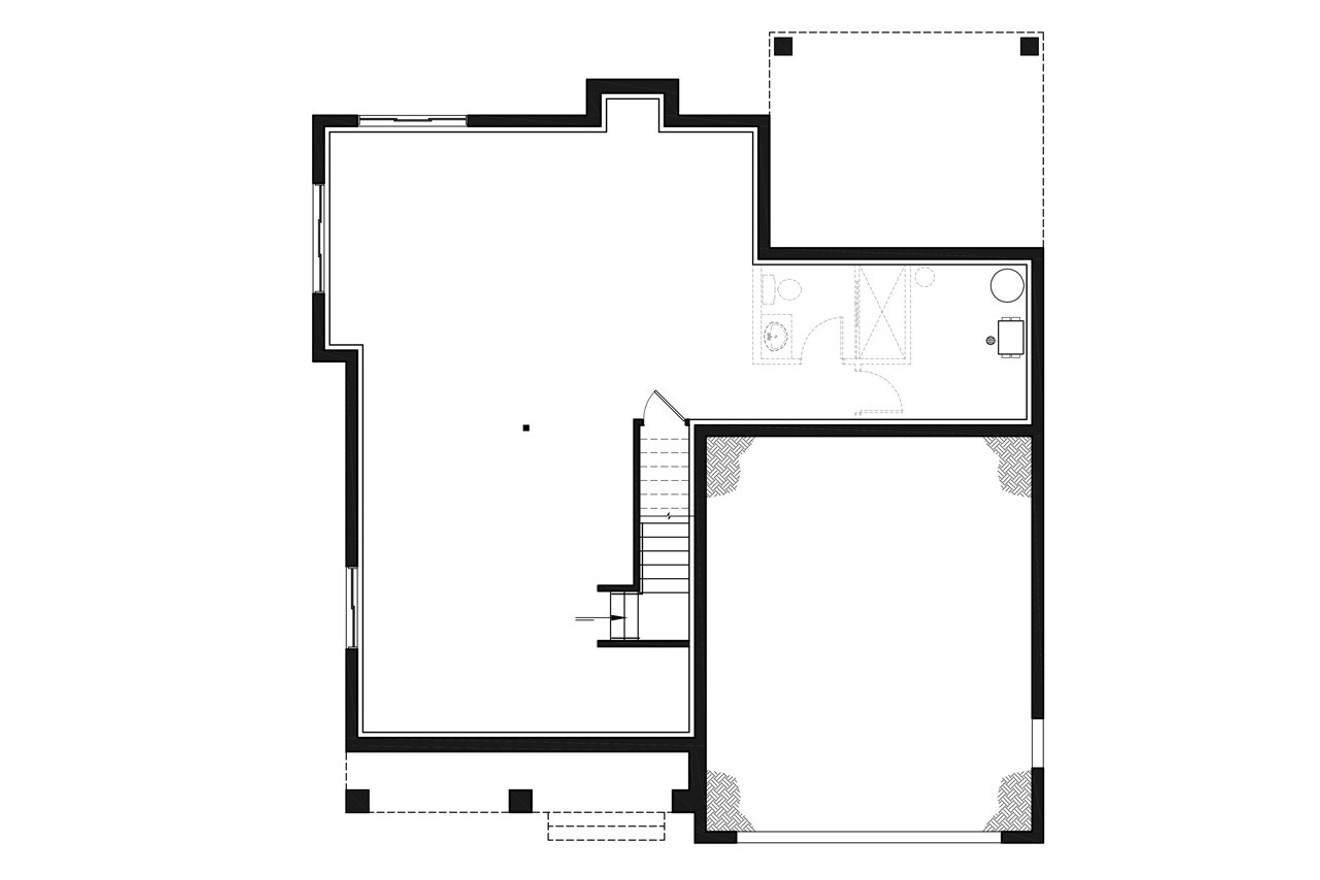 Farmhouse House Plan - St-Arnaud 3 70435 - Basement Floor Plan