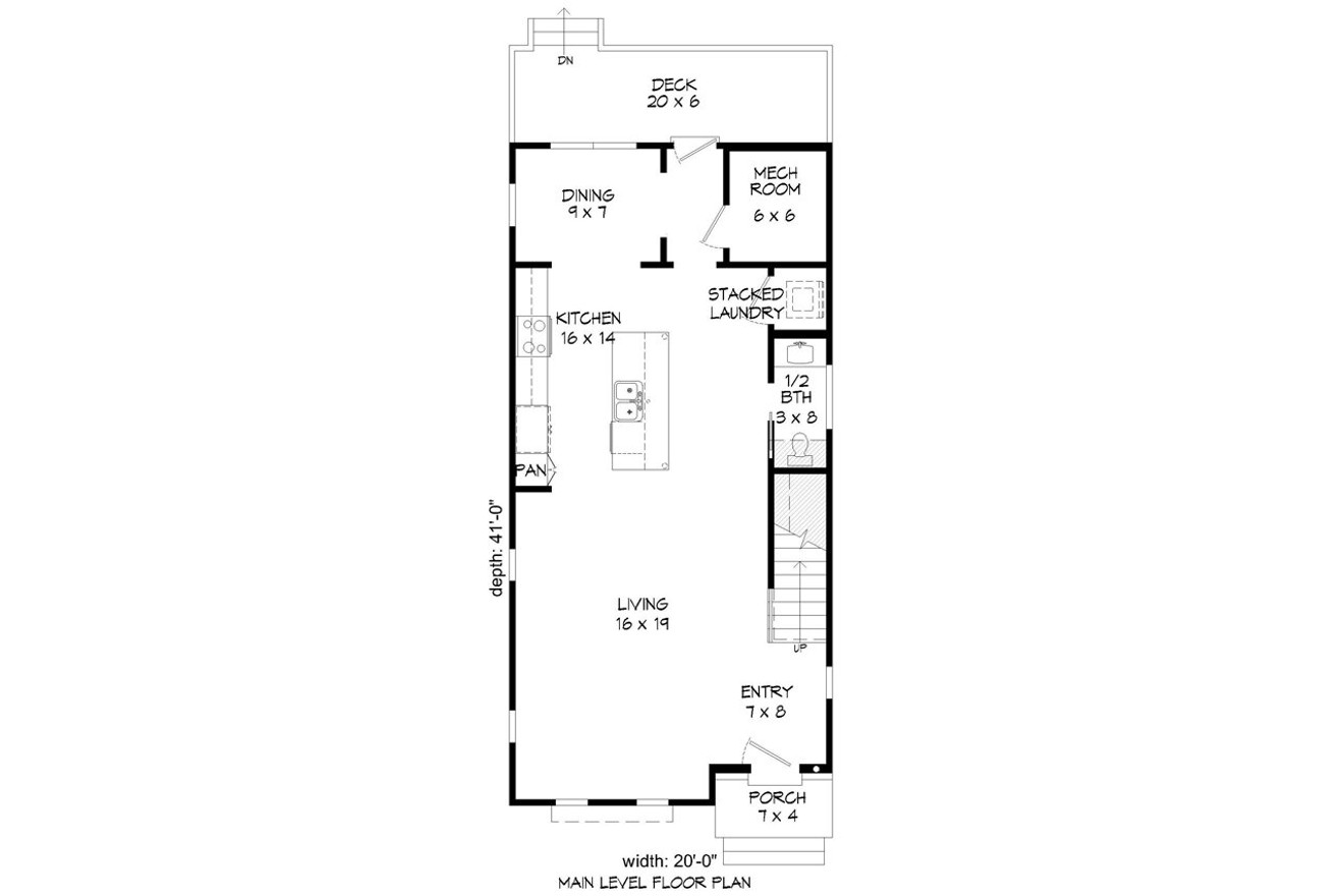 Contemporary House Plan - Shepard 70685 - 1st Floor Plan