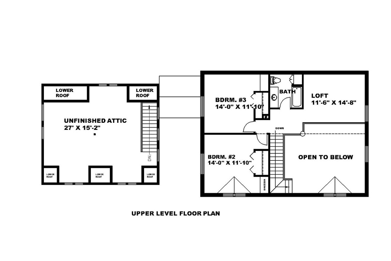 Lodge Style House Plan - 71305 - 2nd Floor Plan