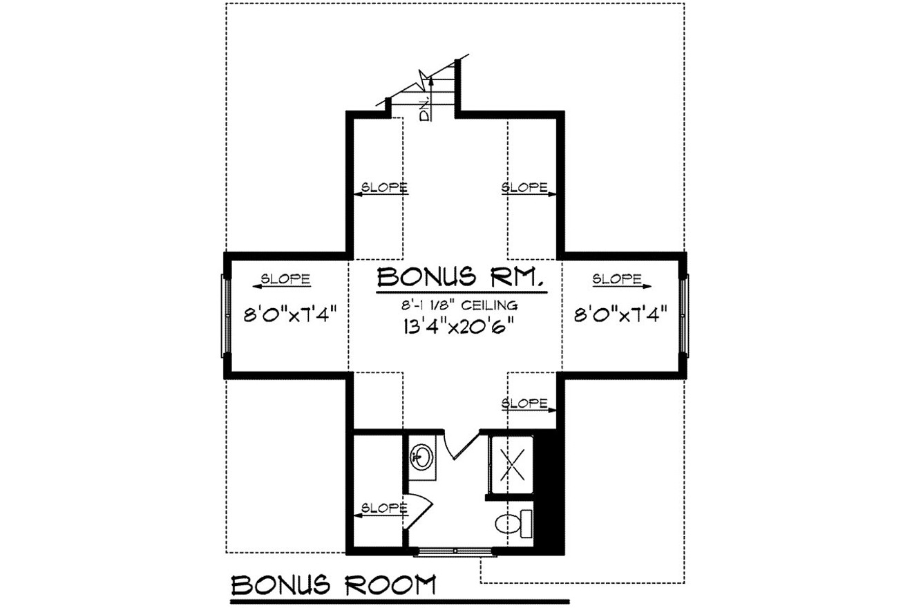 Secondary Image - Craftsman House Plan - 71585 - 2nd Floor Plan