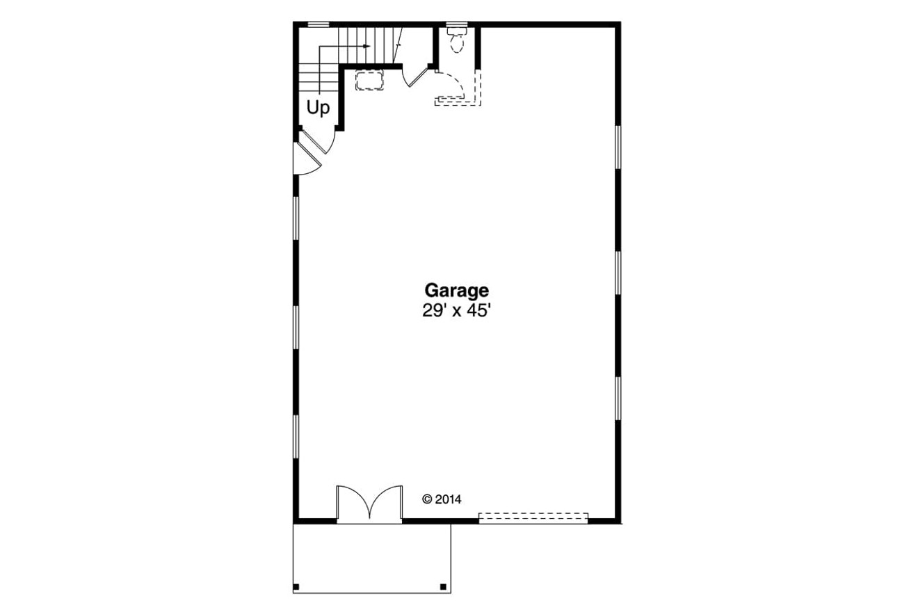 Craftsman House Plan - 71664 - 1st Floor Plan