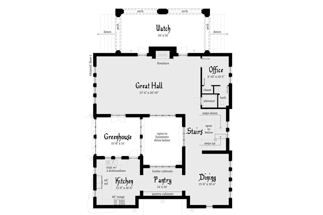 simple castle layout