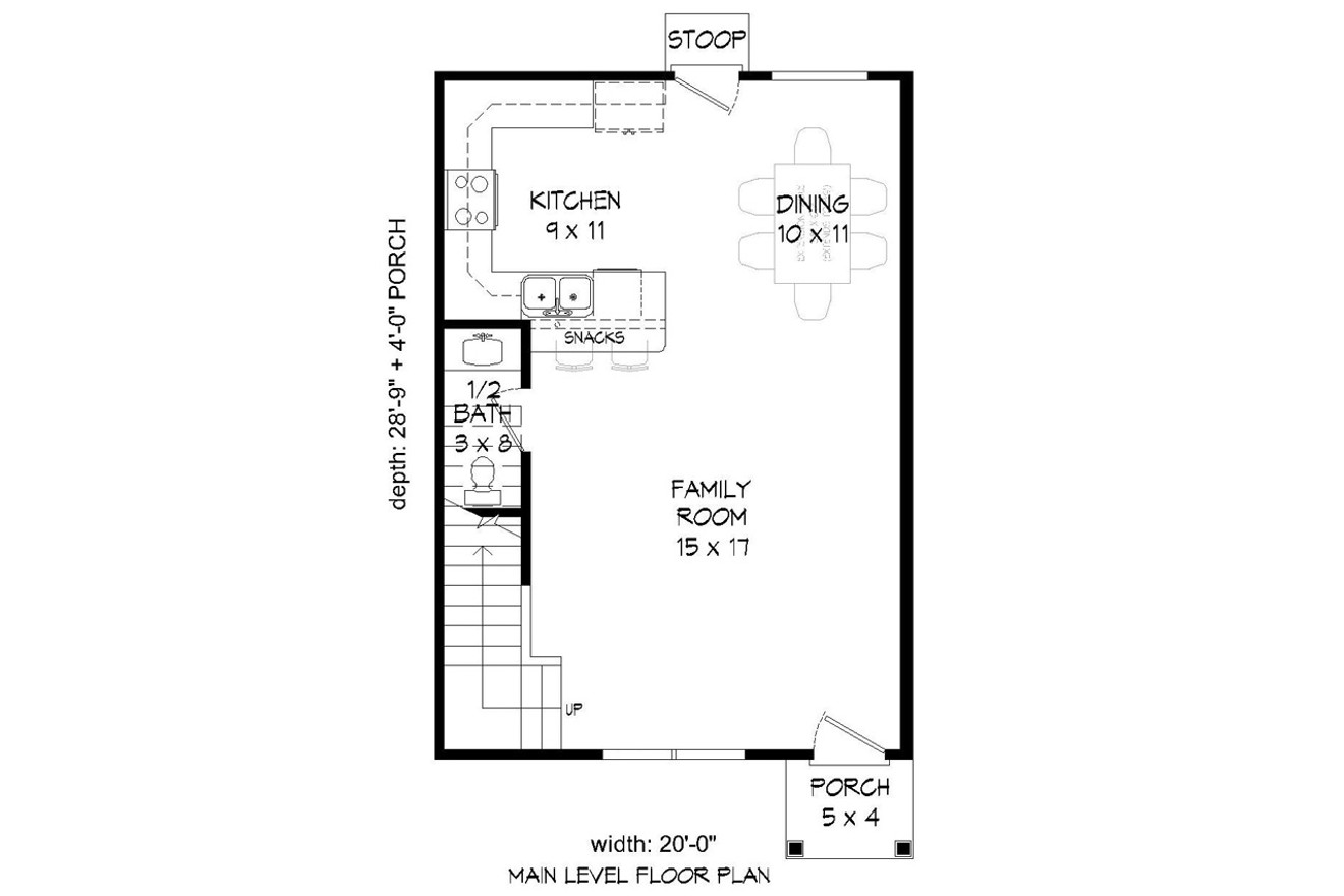 Traditional House Plan - Butler's Gin 72631 - 1st Floor Plan